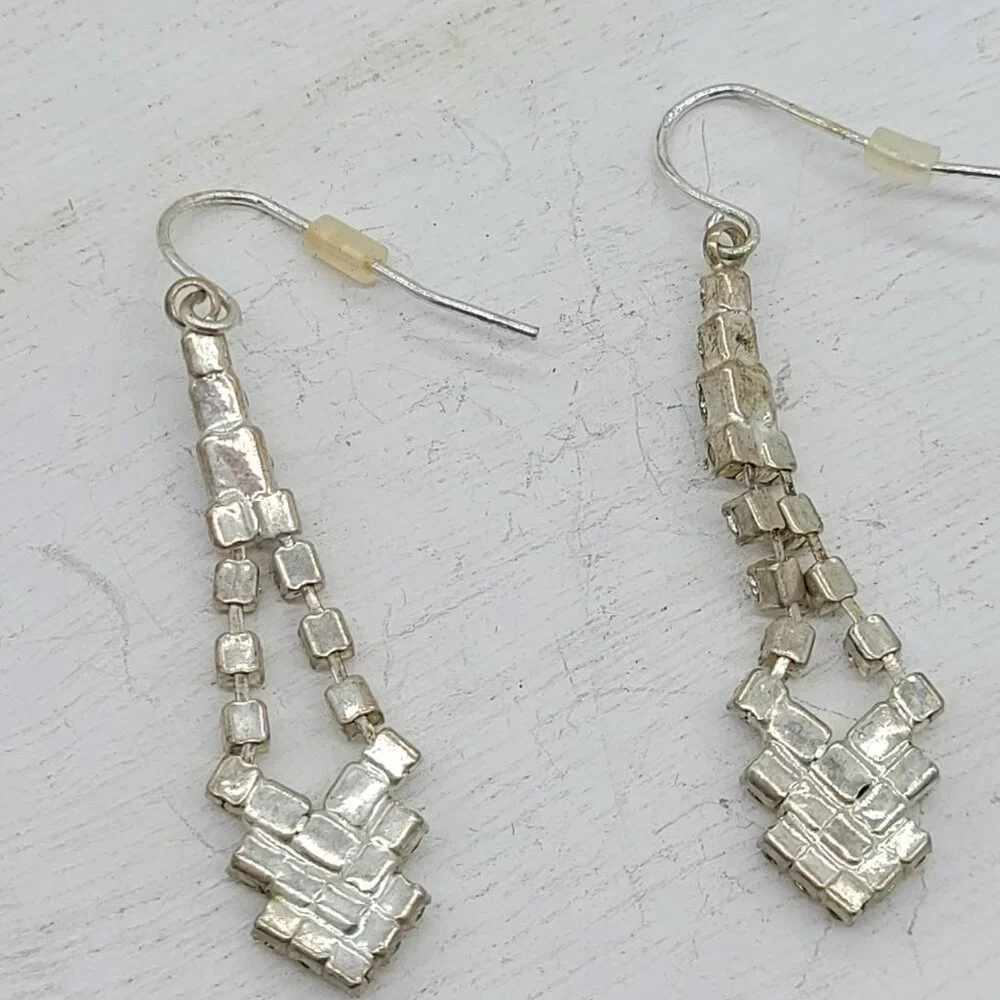 Clear Rhinestone Drop Dangle Earrings Special Occasion Date Night Evening